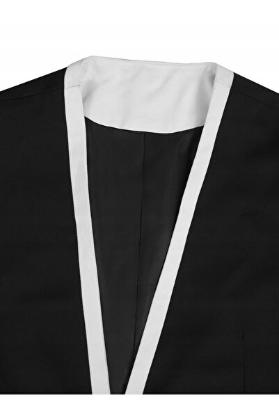 NO BRAND Set pantaloni de costum negri, pantaloni cu croială dreaptă, sacou, ...