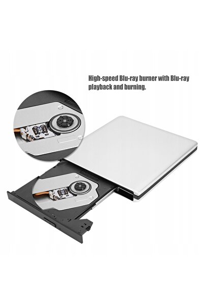 NO BRAND Scriitor extern Blu-ray DVD CD USB 3.0 pentru laptop PC