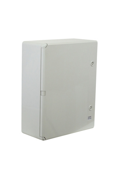PLASTIM Tablou de distribuție IP65 din ABS gri, ușă mată, placă metalică, 400...
