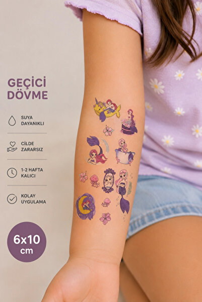 Barly Deniz Kızı Mini Çocuk Dövme