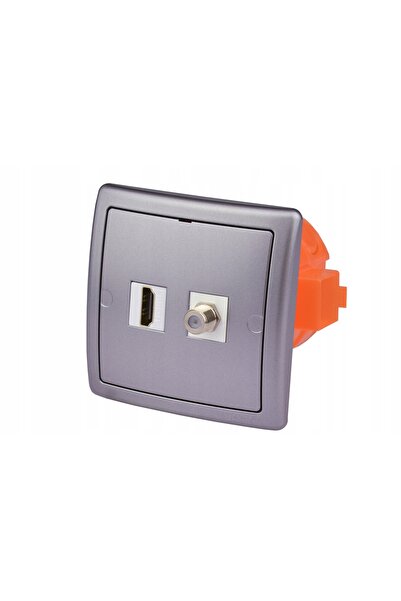 simonk Terminal HDMI încastrat în perete, tip F