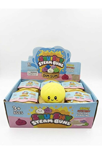 NETAVANTAJ Çin Mantısı Dumpling Squishy Sürpriz Hediyelik Yumuşak Dokulu Slim...
