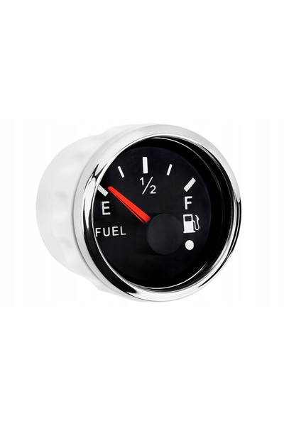 NO BRAND Indicator nivel combustibil 0-190 Ohm / LED 52mm Igauge Negru