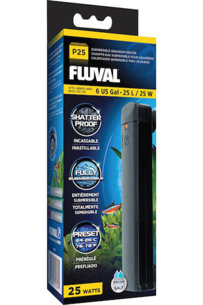 Fluval Θερμαντήρας Ενυδρείου με Ελεγκτή Θερμοκρασίας 25W Κωδικός: 129.1062