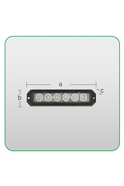 NO BRAND Lampă de avertizare cu 6 LED-uri, lumină stroboscopică, pentru urgen...
