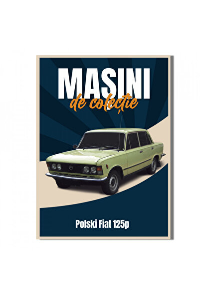 WELLY Sigilat- Polski Fiat 125P- Nr. 44- Mașini de Colecție 2023- Scara 1/60