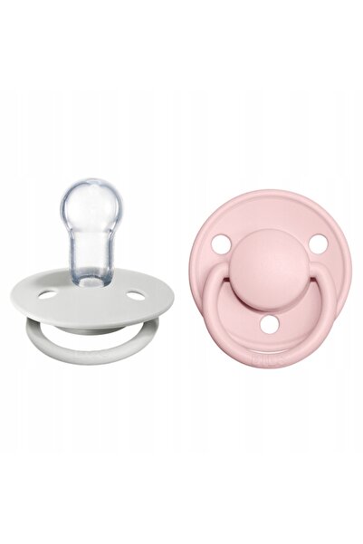 NO BRAND Smoczek Bibs De Lux Set Rotund 2 Bucăți Silicon 0-36 luni Haze & Blo...