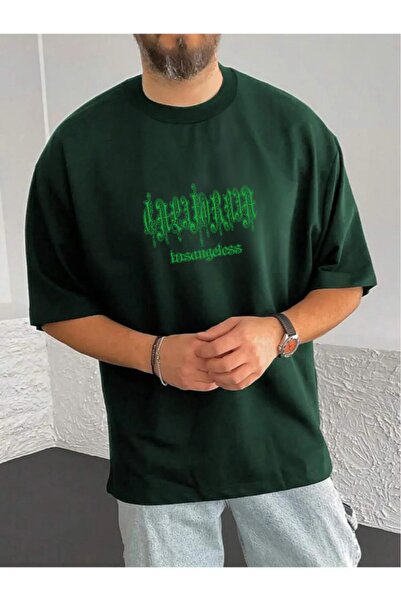 H&GHAMLEGİYİM Unisex California Losangeless Printed Oversize T-Shirt