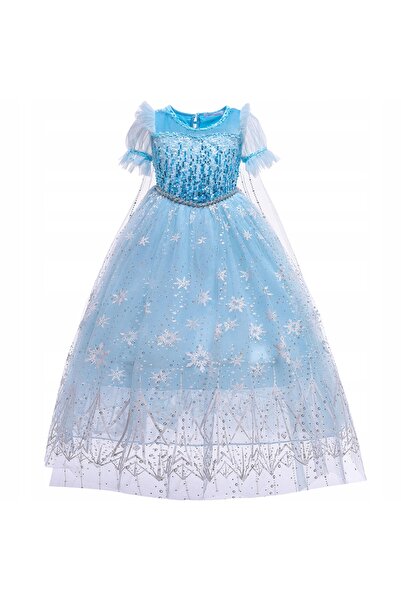 NO BRAND Rochie Costum Prințesa Elsa Frozen pentru Bal 146 152