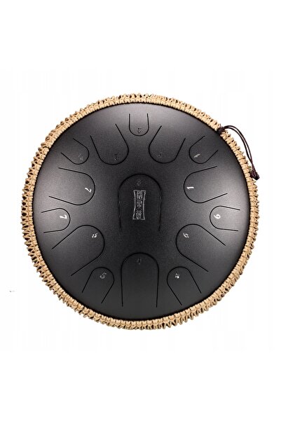 NO BRAND HLURU TB15-14-INKBLACK TONGUE DRUM 15 TONURI 14 HANDPAN NEGRU