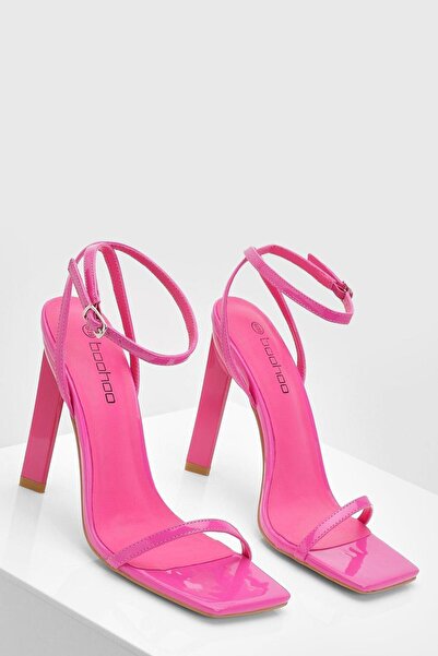 NO BRAND Sandale Lăcuite Tacon Róz Boohoo 36