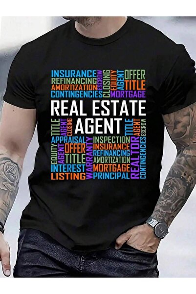Astogria13 تي شيرت قطني 100% بتصميم عتيق للرجال والنساء، هدية لوكيل العقارات ...