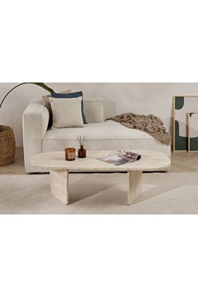 Rani Mobilya Rani Home Orta Sehpa Traverten 130 Cm AB-5412