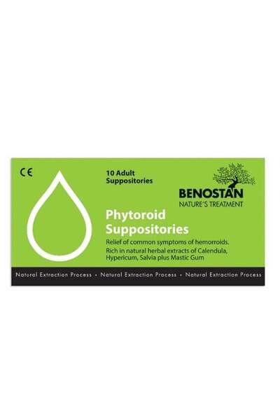 BENOSTAN Phytoroid Suppositories Adult 10s – relief from painful hemorrhoid s...