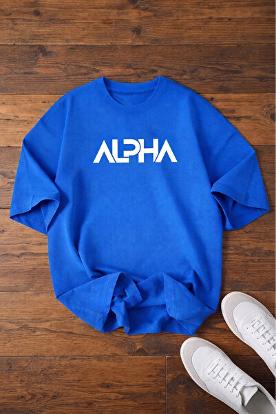UNCİA OUTDOORS Men's Alpha Printed Crew Neck Combed Cotton T-Shirt