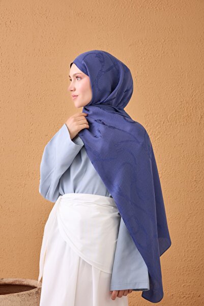 Silk Home Naia Cotton Shawl Rope Saks Blue
