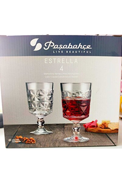 Paşabahçe GÜLMEN KRİSTAL 4LÜ ESTRELLA KADEH /KISA AYAKLI BARDAK 340CC 440459 ...