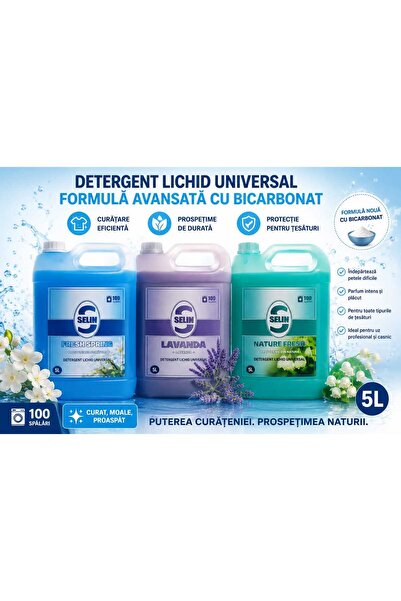 Selin DETERGENT LICHIDE DE RUFE SELIN PACHET X3