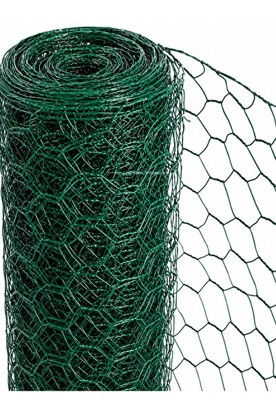 İSTANBUL ÇİT METAL PVC Altıgen Örgülü Tel - Kümes Tel 150 cm × 20 m, 2,50 mm ...
