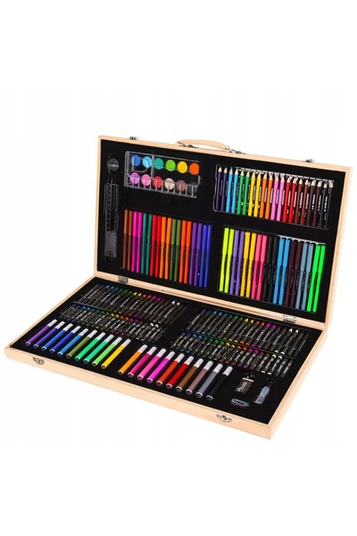 LEO Set artistic pentru pictură în valiză WOOD