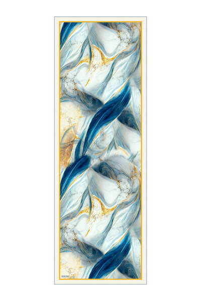Bursa İpek Mint Lal Pattern Silk Cotton Sofia Shawl