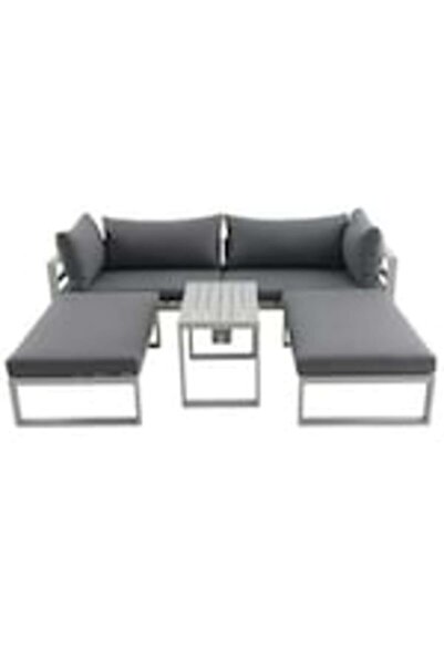 Sunfun Set Mobilier Gradina/Terasa Modular Hannah, 3 Piese, Cadru Aluminiu, I...