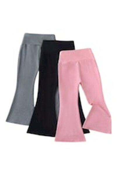OEM Pantaloni sport fete, roz, negri, albastru, 7 ani, 122 CM