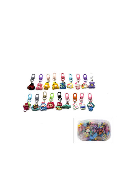 magicool Fermuar Süsü - Anahtarlık Charm - Kancalı Tasarım