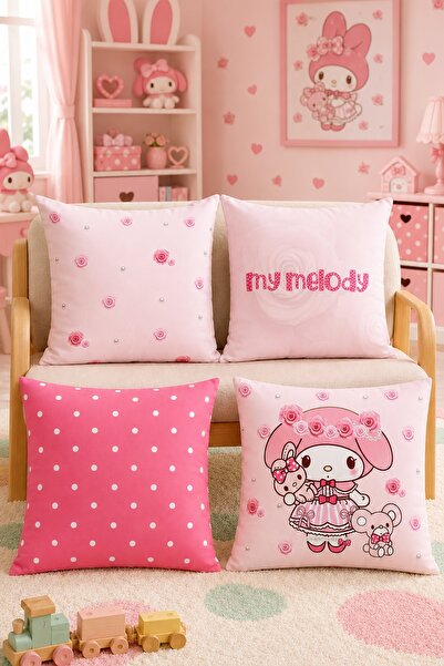 EVPANYA Σετ 4 τεμαχίων με μοτίβο Pink My Melody για παιδιά και μωρά