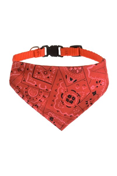 Jumbo Zgardă Bandana Roșie cu Model Paisley pentru Câine 30 × 1 cm (S)