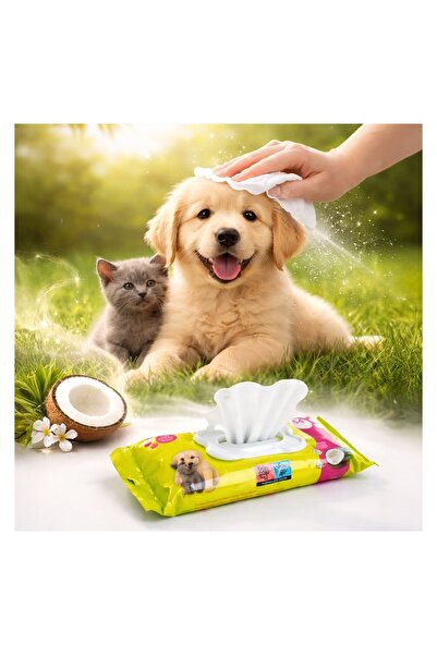 OEM Șervețele Umede pentru Animale de Companie cu Aromă de Nuca de Cocos, set...