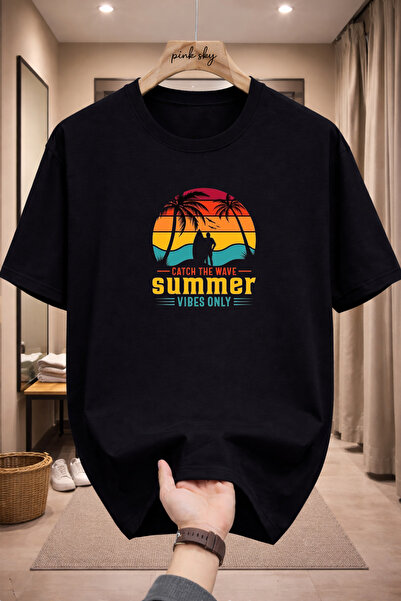 Pink Sky Premium Oversize T-Shirt 100% Cotton Unisex Comfortable Fit Trending...