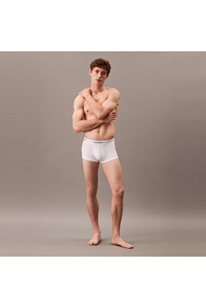 Calvin Klein Low Rise Trunk 3'lü Erkek Beyaz Boxer