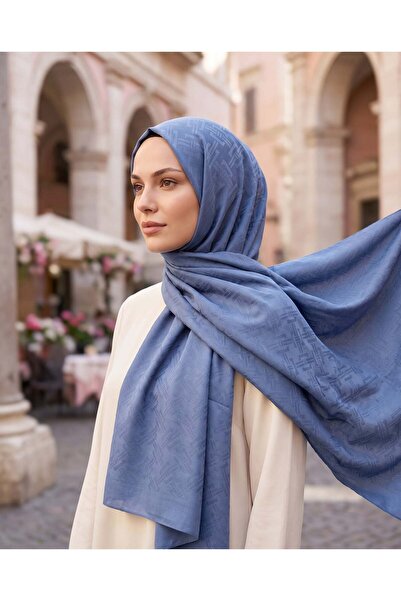 Valentino Orlandi Velora Series Shawl - Knitted Pattern - 13 - Indigo