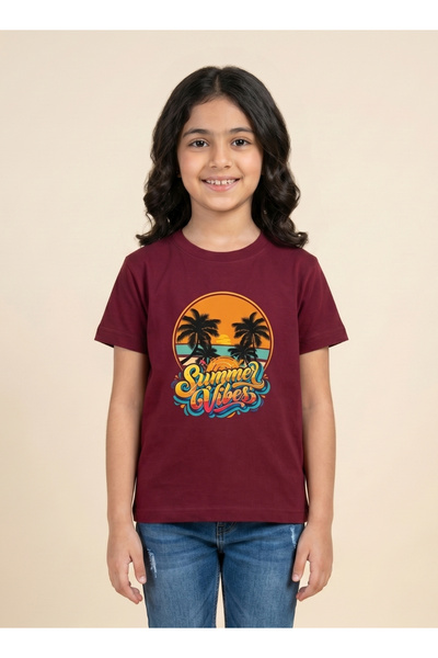Babyqlo Girls Summer Vives Printed T-Shirt
