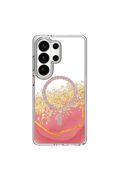 OEM Husă de telefon MagSafe pentru Samsung Galaxy S24, S25, Marmură Cuarț