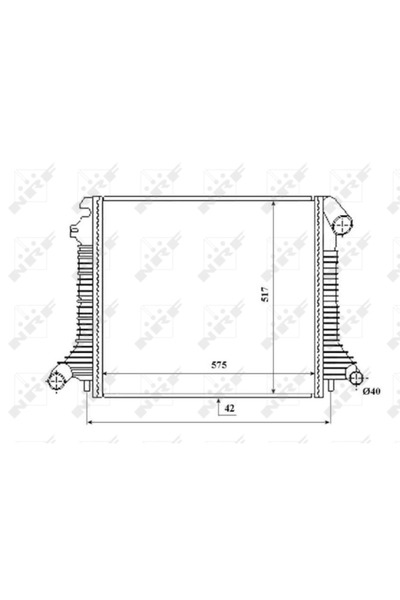 NRF Radiator Racire Motor Mercedes-Benz Atego 1998-2014