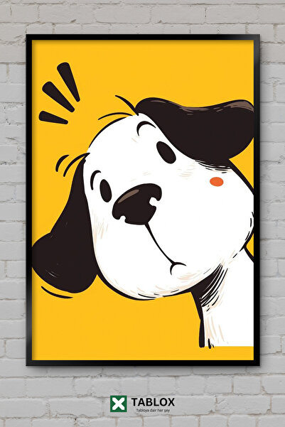 TABLOX Snoopy Dog Minimal Drawing Παιδικό Διακοσμητικό Πίνακα Ζωγραφικής MDF ...