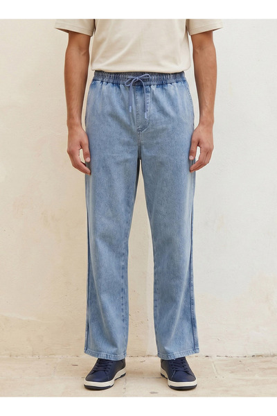 Lee Cooper Baggy Fit Drawstring Waist Jeans