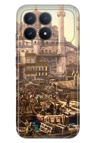 Cekuonline Poco F8 Pro 6.59" Case Colorful Silicone Printed Tpu Istanbul