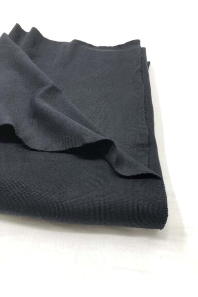 Yiğit Kumaş Ribana Fabric, Piece 60X190 cm - Black