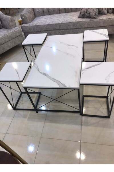 Bareeq Al Ostoura طقم طاولة قهوة مكون من 5 قطع