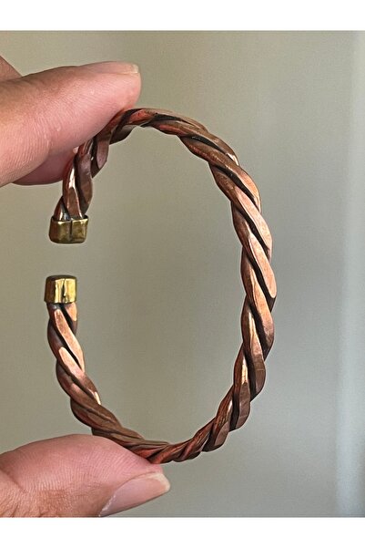 zadenza gold Double Twisted Unisex 100% Pure Plain Copper Bracelet Pure Plain...