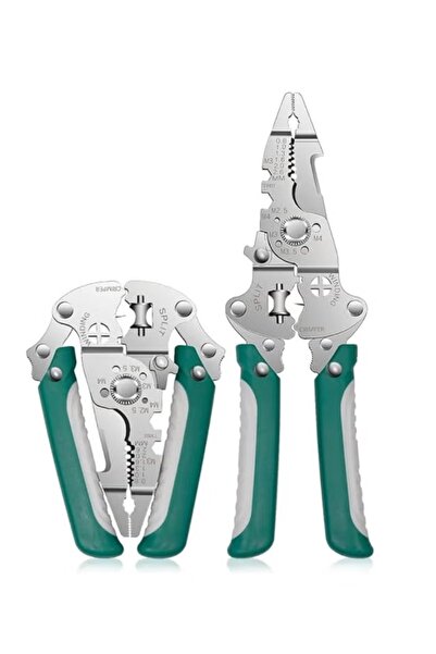EasyLife Multifunction Wire Stripper Pliers 8 in 1 Electrical Cable Cutter Cr...