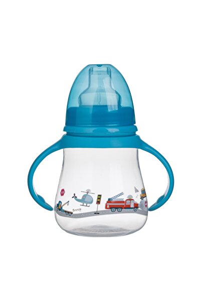 OEM Cană antrenament copii, model mașini, cioc, albastru, 270ml – băut ușor ș...
