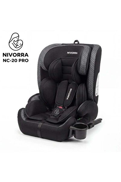 NIVORRA مقعد سيارة قابل للطي للأطفال مع نظام ISOFIX وحزام علوي، قابل للتعديل ...