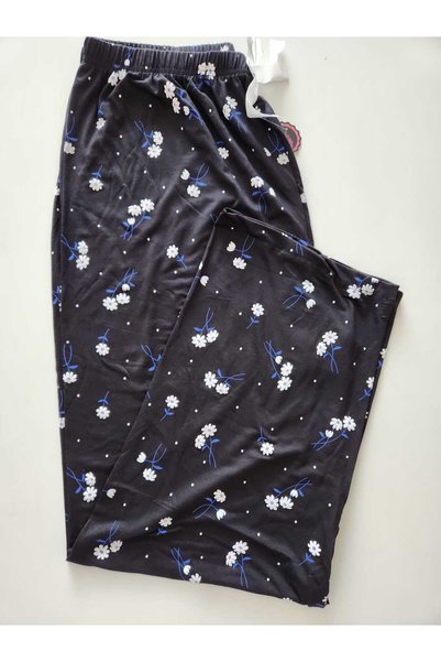 Lady Queen Lycra Ring Viscose Oversize Size Pajama Bottoms 6020