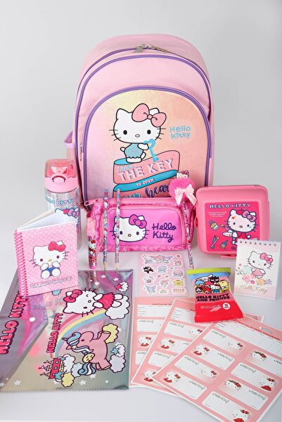 Hello Kitty X Dekomus Heart Key Collection Licensed Full Stationery Set, Prim...