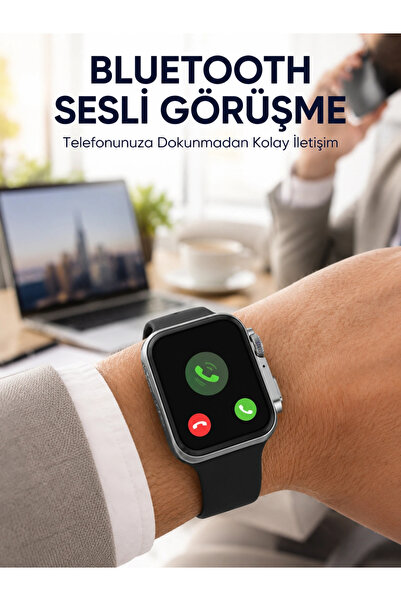 shopwave RS12 PRO+ Titanyum Kasa Akıllı Saat – Uyku ve Nabız Takibi, Suya Day...