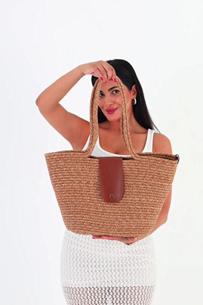 Lavora Bags Mayro Handmade Straw Bag Brown